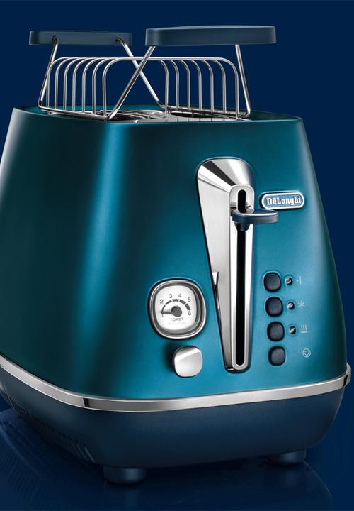 DeLonghi - Distinta Flair 2 Slice Toaster - Prestige Blue