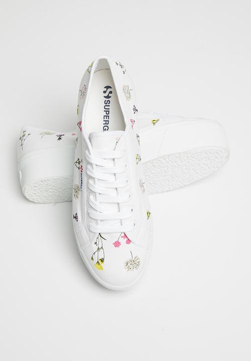 SUPERGA - 2790 flower b - s71151w-a9kwhtfl - white flowers