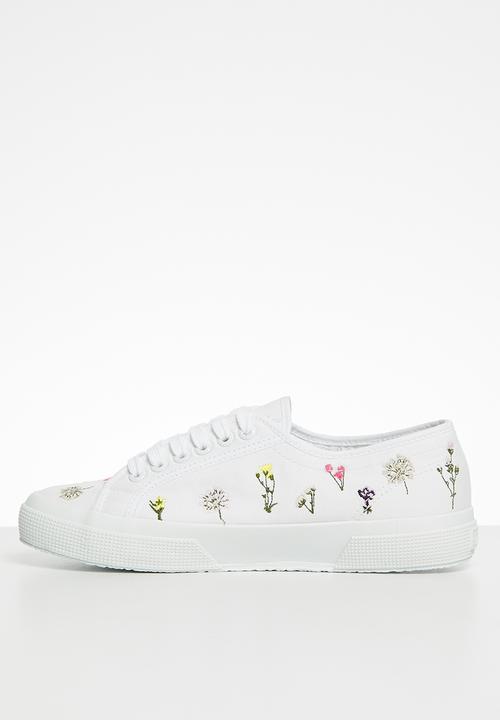 SUPERGA - 2750 flower - s31111w-a9k - white flowers