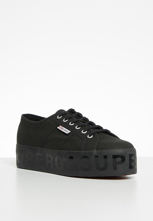 SUPERGA - 2790 shiny lettering - s71161w-996 - black