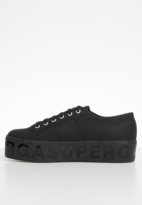SUPERGA - 2790 shiny lettering - s71161w-996 - black