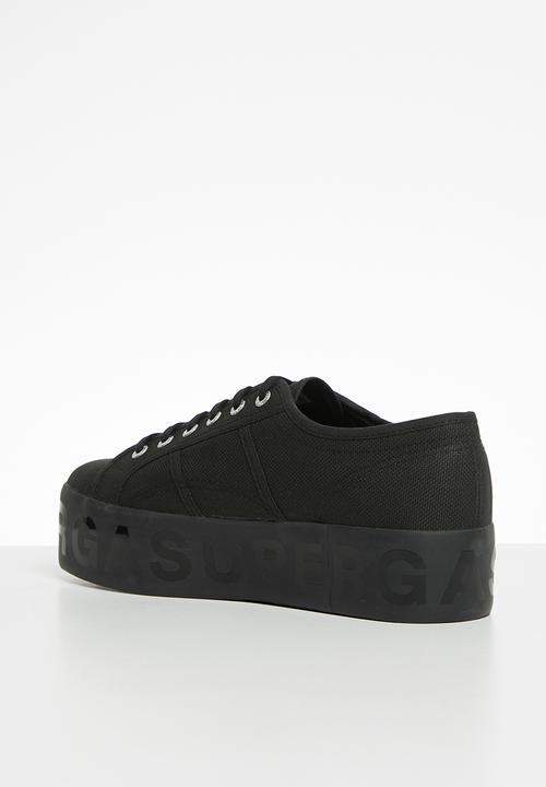 SUPERGA - 2790 shiny lettering - s71161w-996 - black
