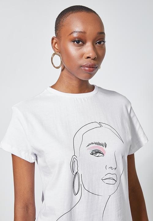 Superbalist - Printed tee - white