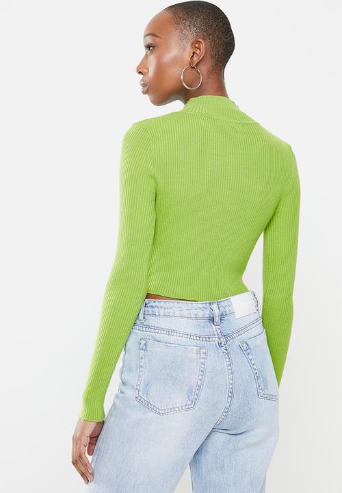 Glamorous - High neck knit - green