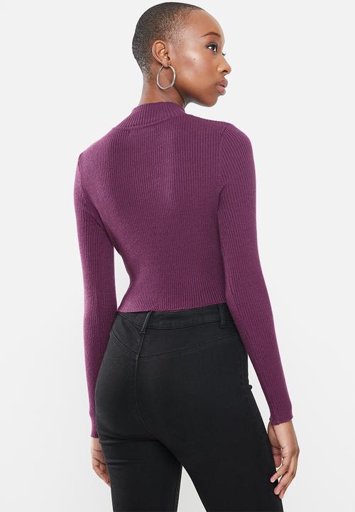 Glamorous - High neck knit - purple