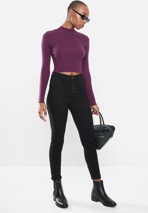 Glamorous - High neck knit - purple