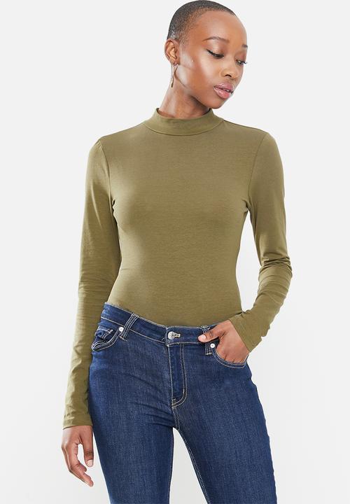 Glamorous - High neck bodysuit - khaki