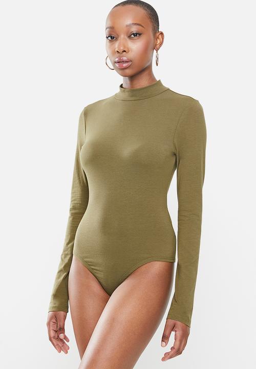 Glamorous - High neck bodysuit - khaki