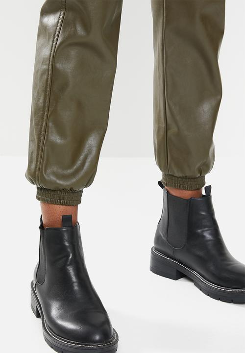Glamorous - Pu trousers - khaki