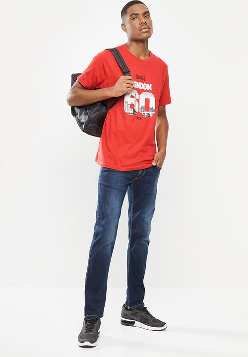 Lonsdale - London 60's crew neck tee - red