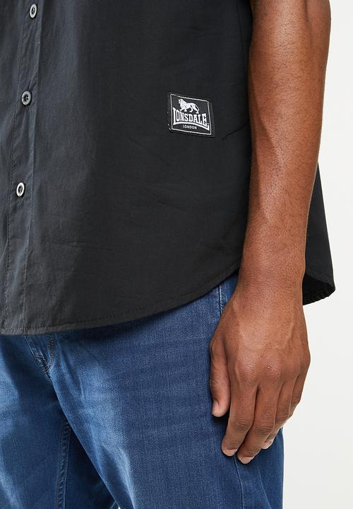 Lonsdale - Ld- true shirt 01 baseball - black & white 