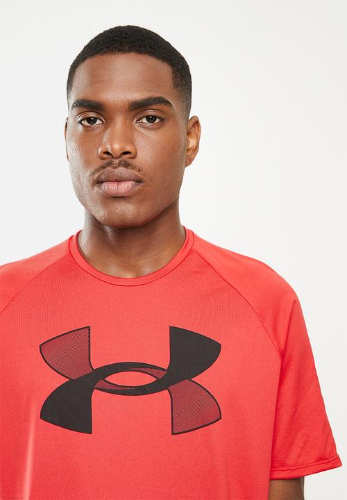 Under Armour - UA big logo tech short sleeve - red