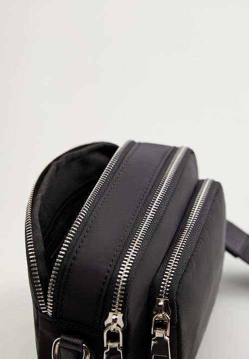 MANGO - Bag lotus - black