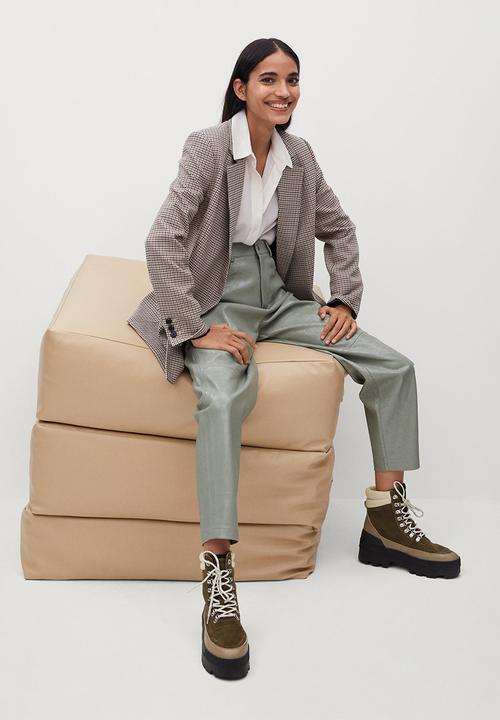 MANGO - Salinas suede boot - beige & khaki