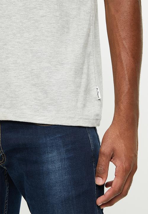 Ben Sherman - Round neck flag logo tee - grey