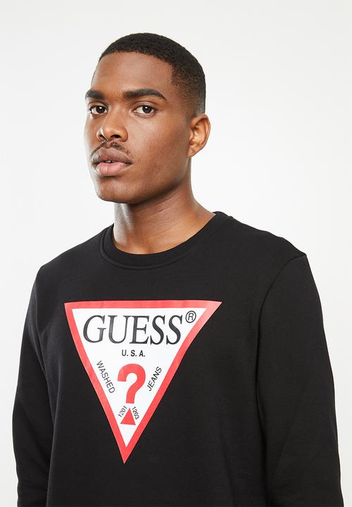 GUESS - Guess core fleece sweater - black