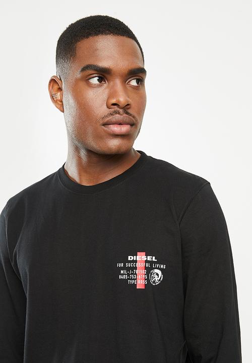 Diesel  - Umlt-diegos-ls T-shirt - black