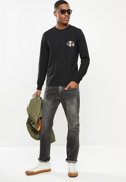 Diesel  - Umlt-diegos-ls T-shirt - black
