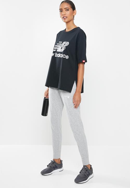 New Balance  - Athletics animal print tee - black