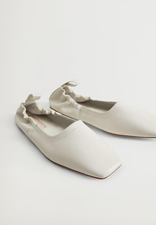 MANGO - Glovo leather pump - white