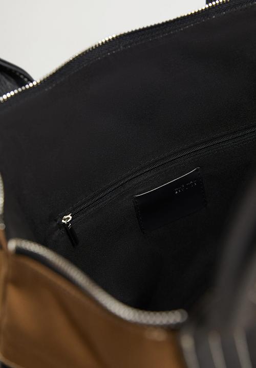 MANGO - Handbag tote - brown