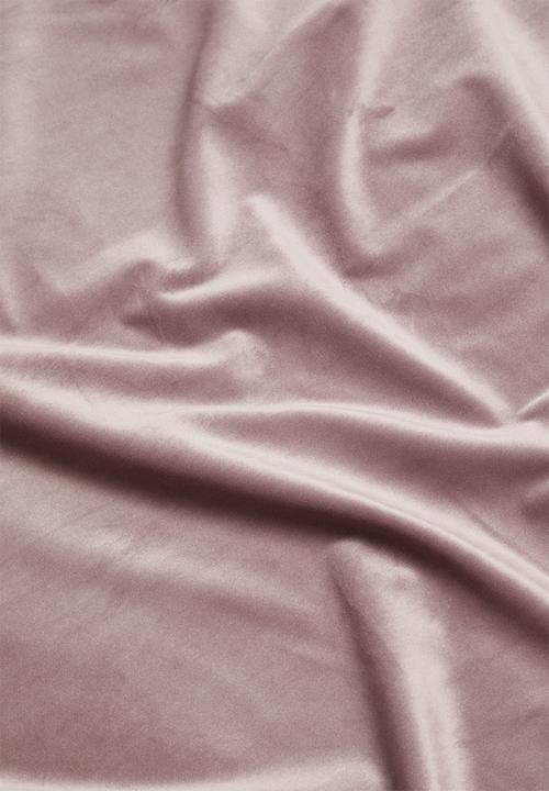 Sixth Floor - Velvet eyelet curtain 2 pack - dusty pink