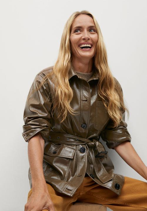 MANGO - Jacket doris - brown