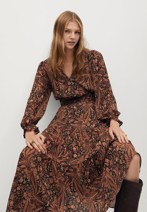 MANGO - Dress oslo - brown