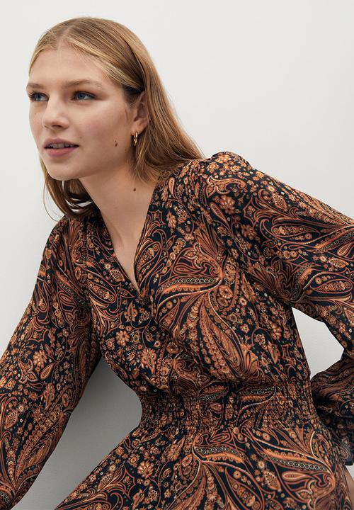 MANGO - Dress oslo - brown