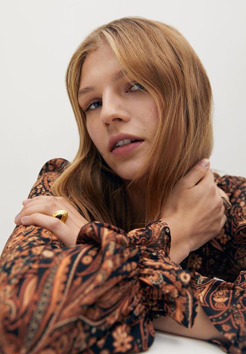 MANGO - Dress oslo - brown