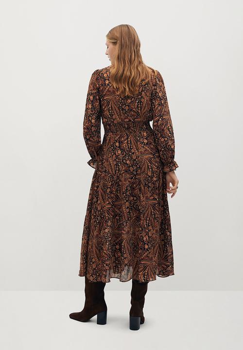 MANGO - Dress oslo - brown