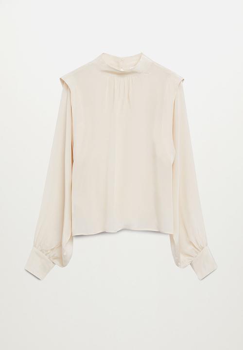 MANGO - Blouse masi - neutral