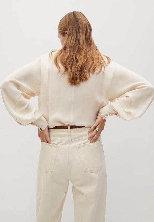 MANGO - Blouse masi - neutral