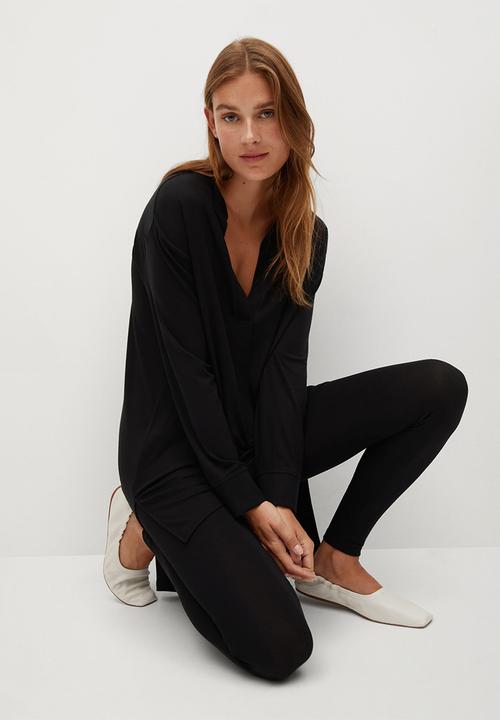 MANGO - Leggings albano - black