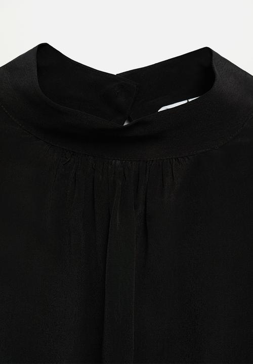 MANGO - Blouse masi - black