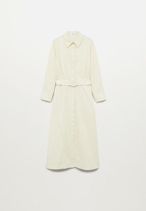 MANGO - Dress mexi-a - neutral