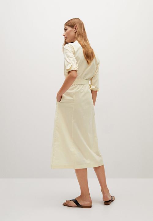 MANGO - Dress mexi-a - neutral