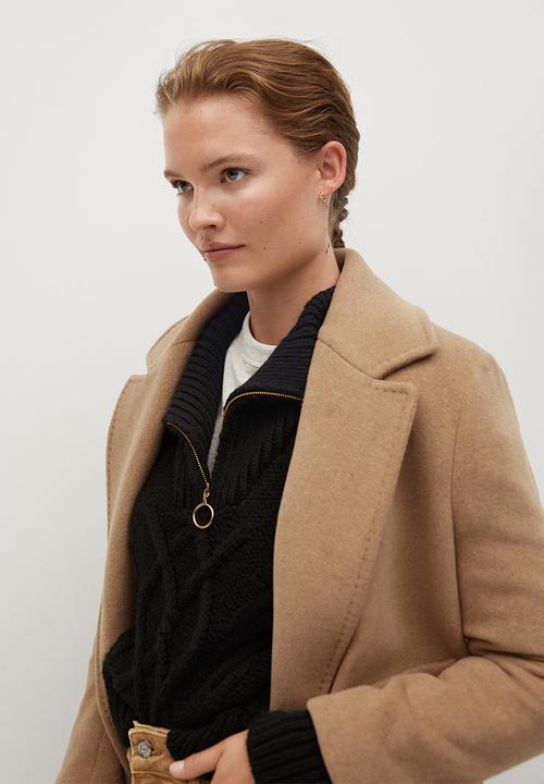 MANGO - Coat bella - medium brown