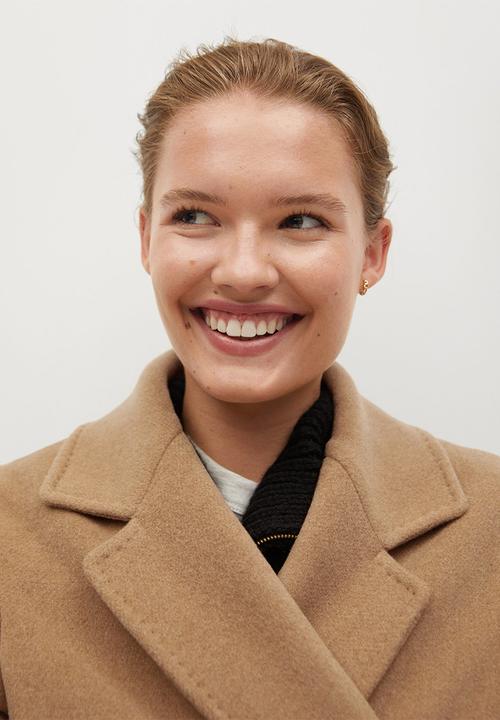 MANGO - Coat bella - medium brown