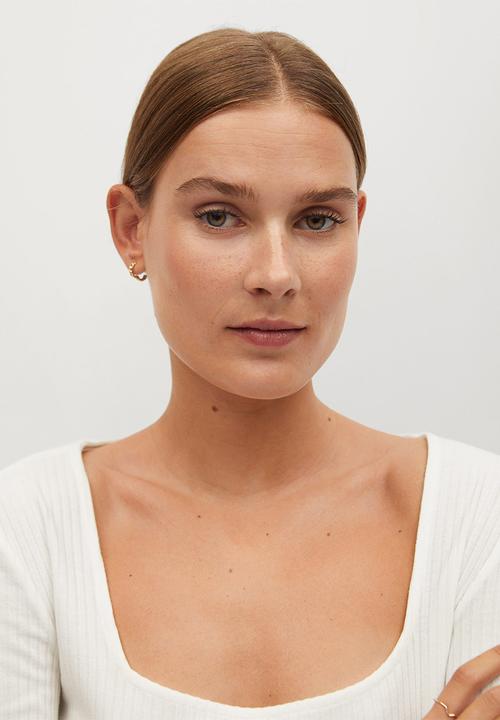 MANGO - T-shirt berta - white