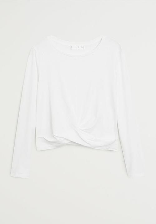 MANGO - T-shirt iris - white