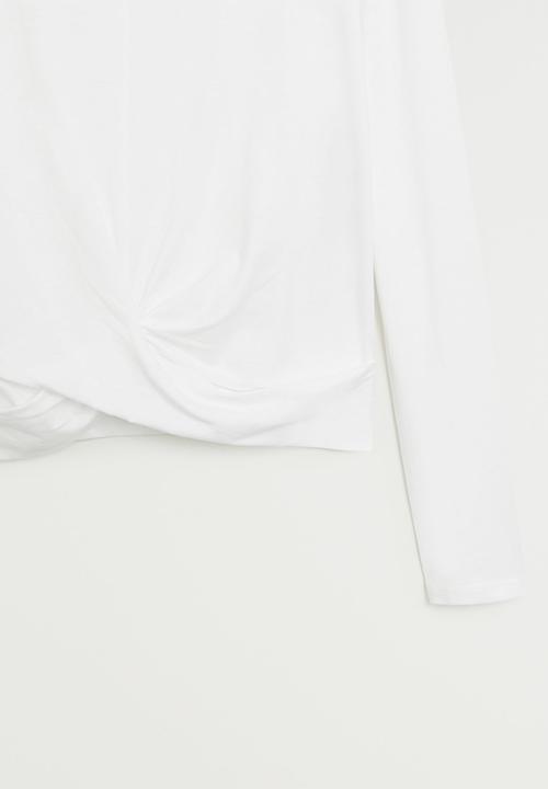 MANGO - T-shirt iris - white