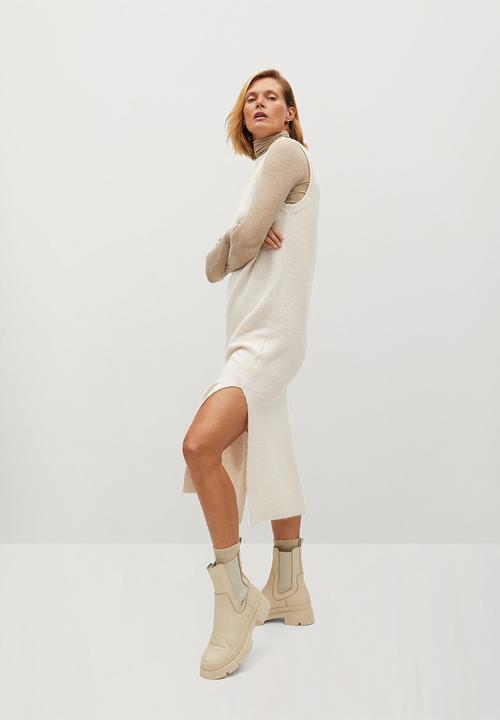 MANGO - Dress tommy - light beige