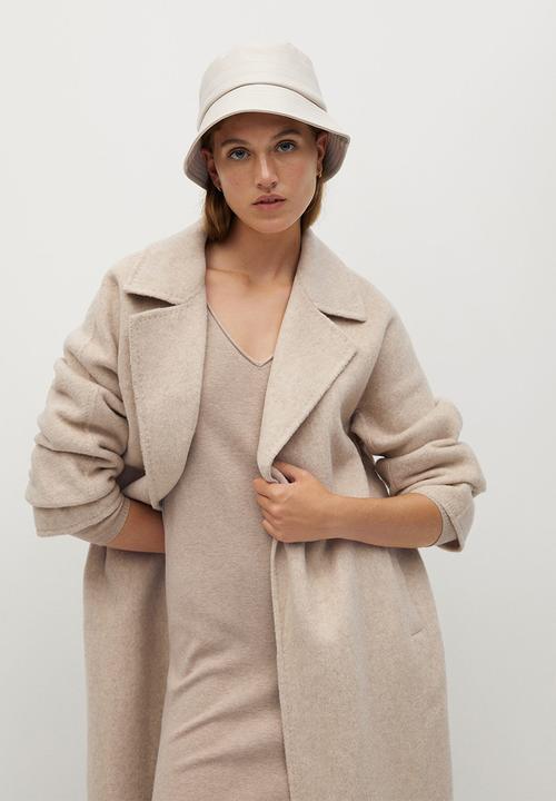 MANGO - Dress rolly - beige