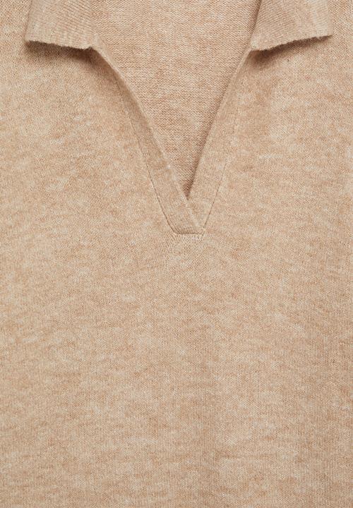 MANGO - Dress polin - beige