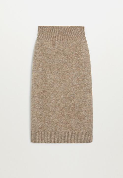 MANGO - Skirt taldora - beige