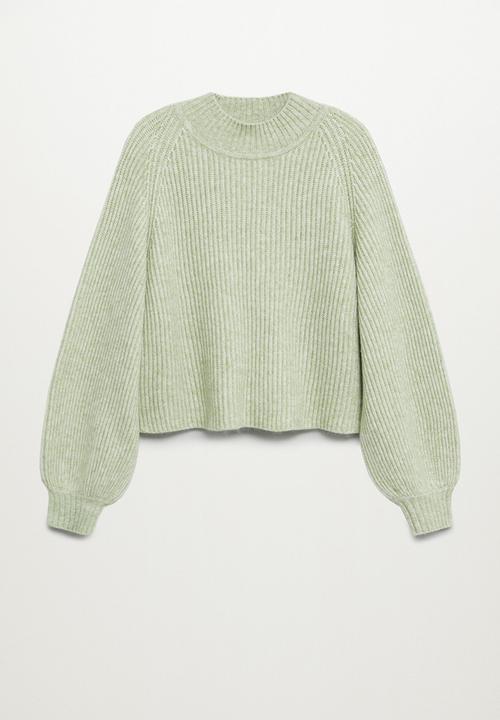 MANGO - Sweater merlo - pastel green