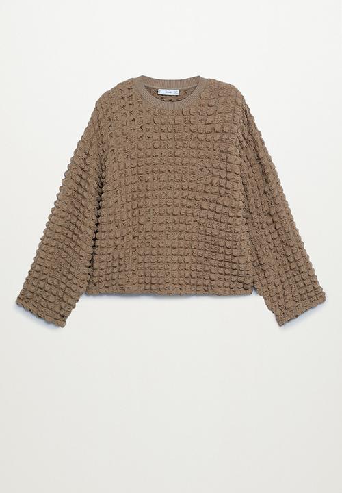 MANGO - Sweatshirt pompas - medium brown