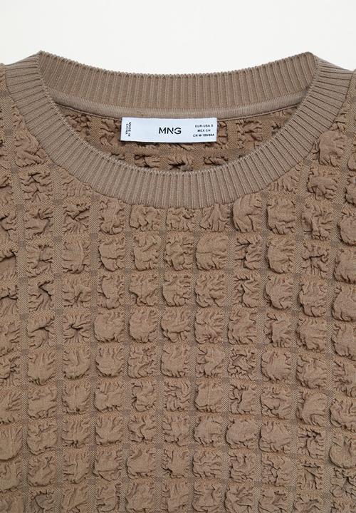 MANGO - Sweatshirt pompas - medium brown