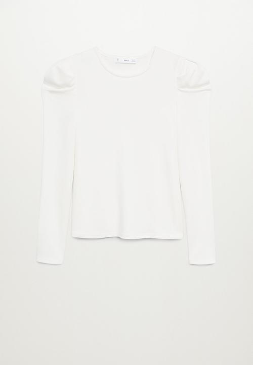 MANGO - T-shirt paloma - white 